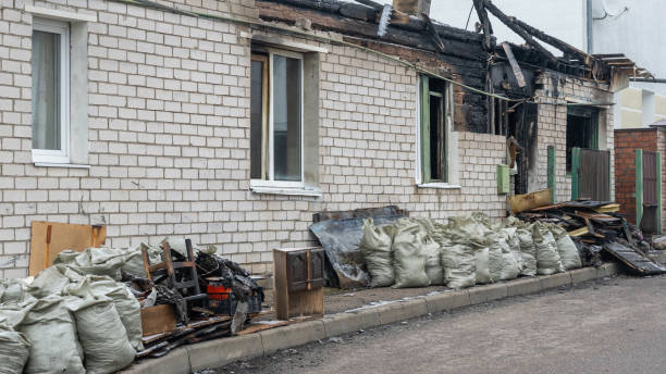 Professional Fire Damage Assessment technician working in Masonic Home, KY